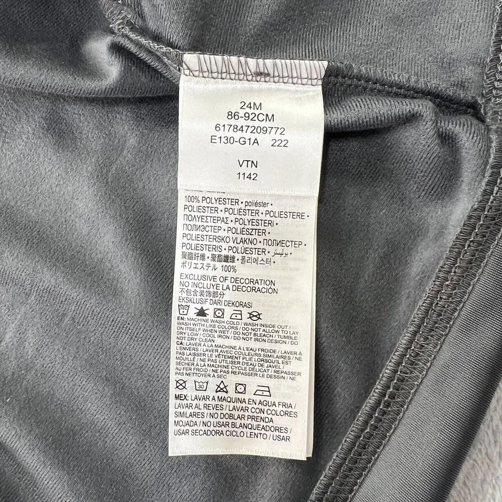 Nike Logo 2 Piece‎ Set Black Zip Jacket & Pant Tracksuit Toddler 24M Gray Baby